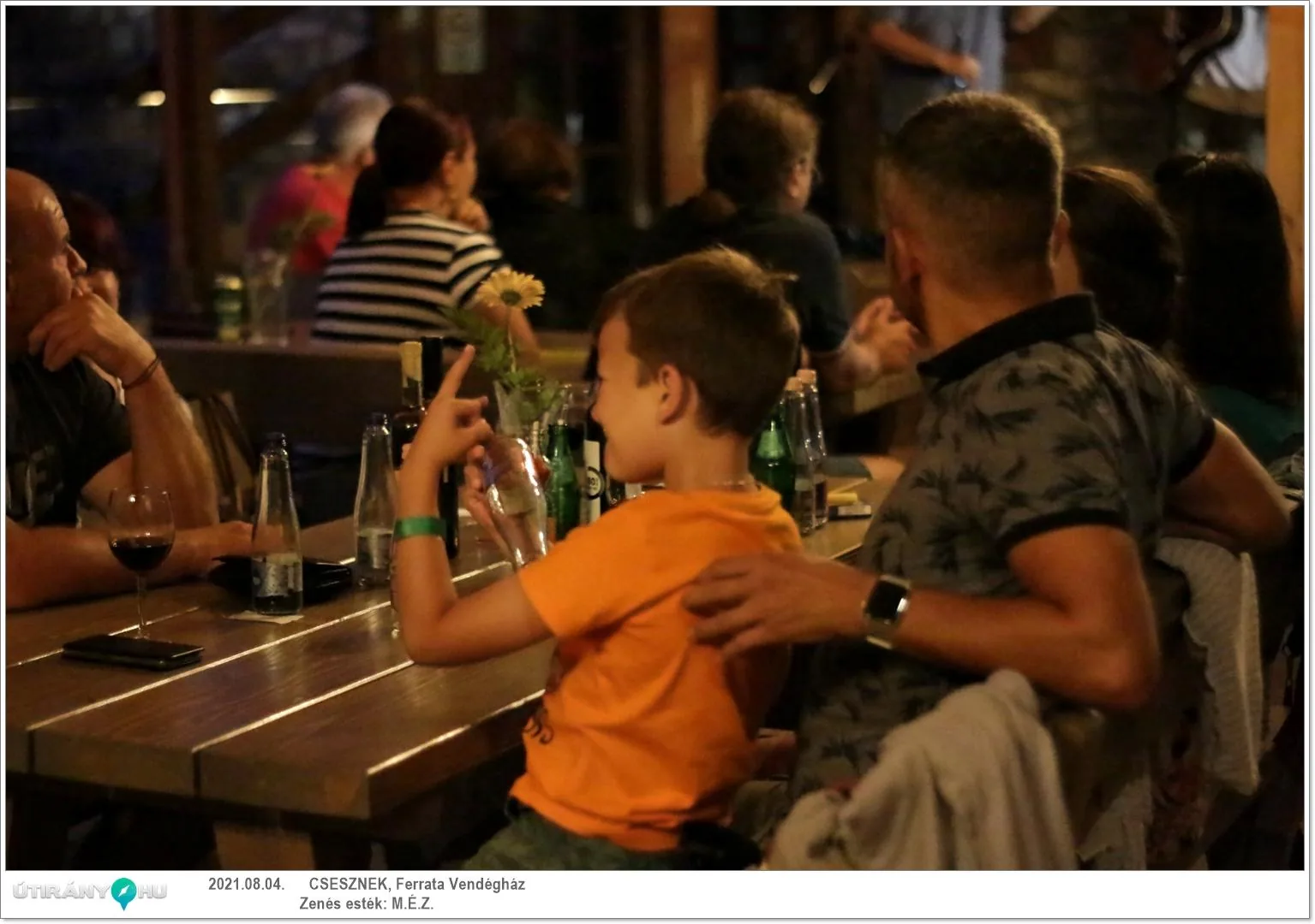 M.É.Z. zenekar és Sápi borkostoló estje