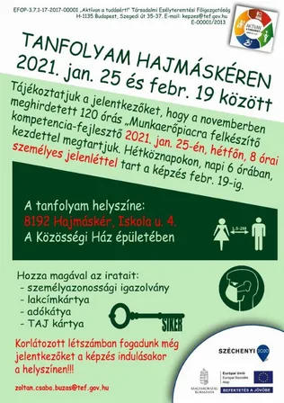 Tanfolyam Hajmáskéren borítóképe