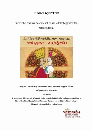 Volt egyszer a kiskondás borítóképe