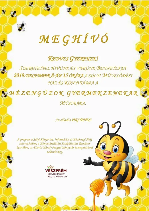 'MÉZENGÚZOK gyermekzenekar műsora' cikk borítóképe