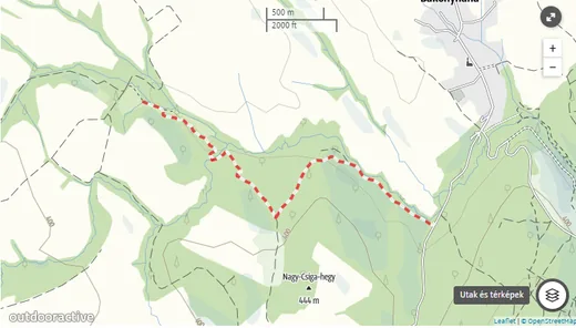 'Kéktúra-szakasz lezárása Bakonynána mellett' cikk borítóképe