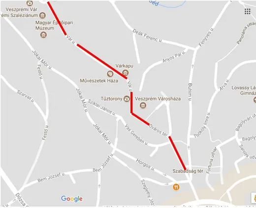 'Ideiglenes forgalomkorlátozás Veszprémben' cikk borítóképe