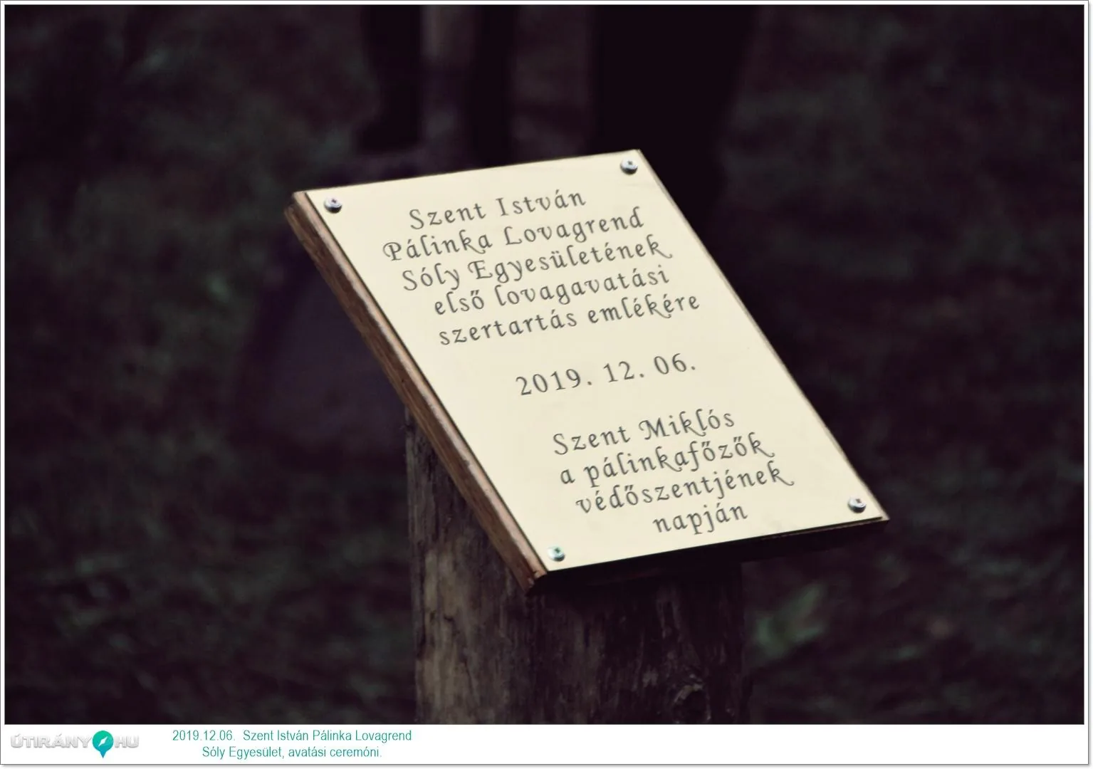 Szent István Pálinka Lovagrend alakuló és avatási ceremónia