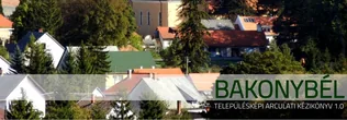 BAKONYBÉL Településképi Arculati Kézikönyve borítóképe