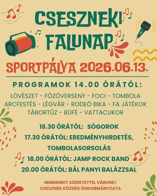 'Cseszneki falunap' cikk borítóképe