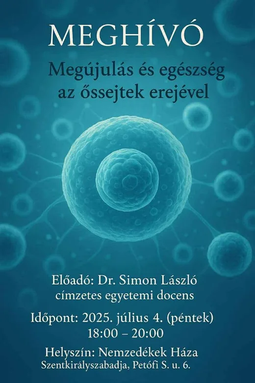'Megújulás és egészség az őssejtek erejével' cikk borítóképe