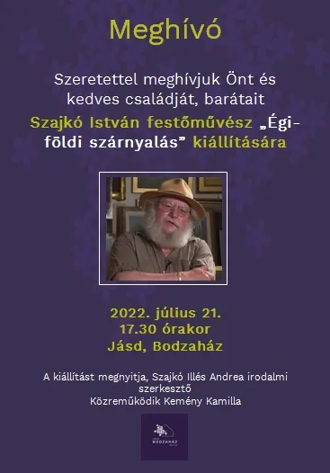 'Szajkó István festőművész „Égi-földi szárnyalás” kiállítása' cikk borítóképe