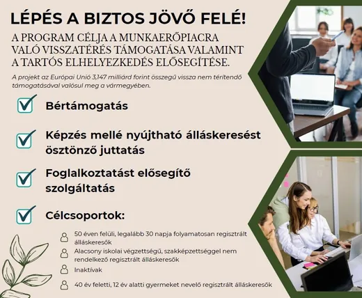 'Lépés a biztos jövő felé!' cikk borítóképe