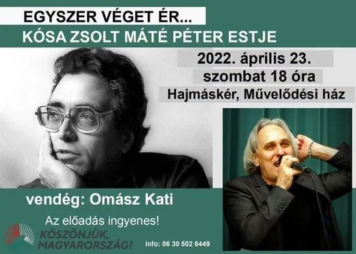 'Kósa Zsolt Máté Péter Estje' cikk borítóképe