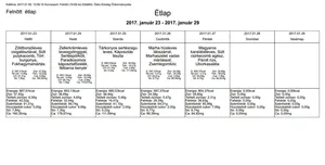 Januári étlap felnőtt