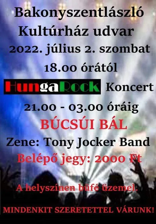 'Búcsúi bál és HungaRock koncert' cikk borítóképe