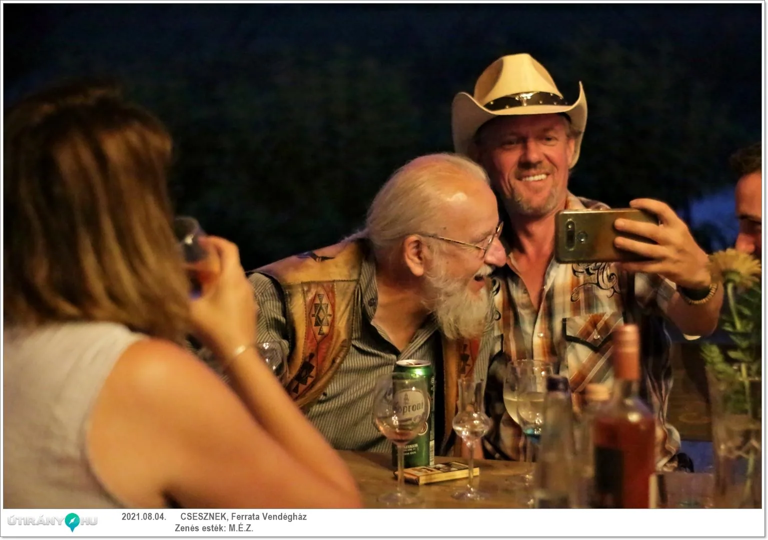 M.É.Z. zenekar és Sápi borkostoló estje