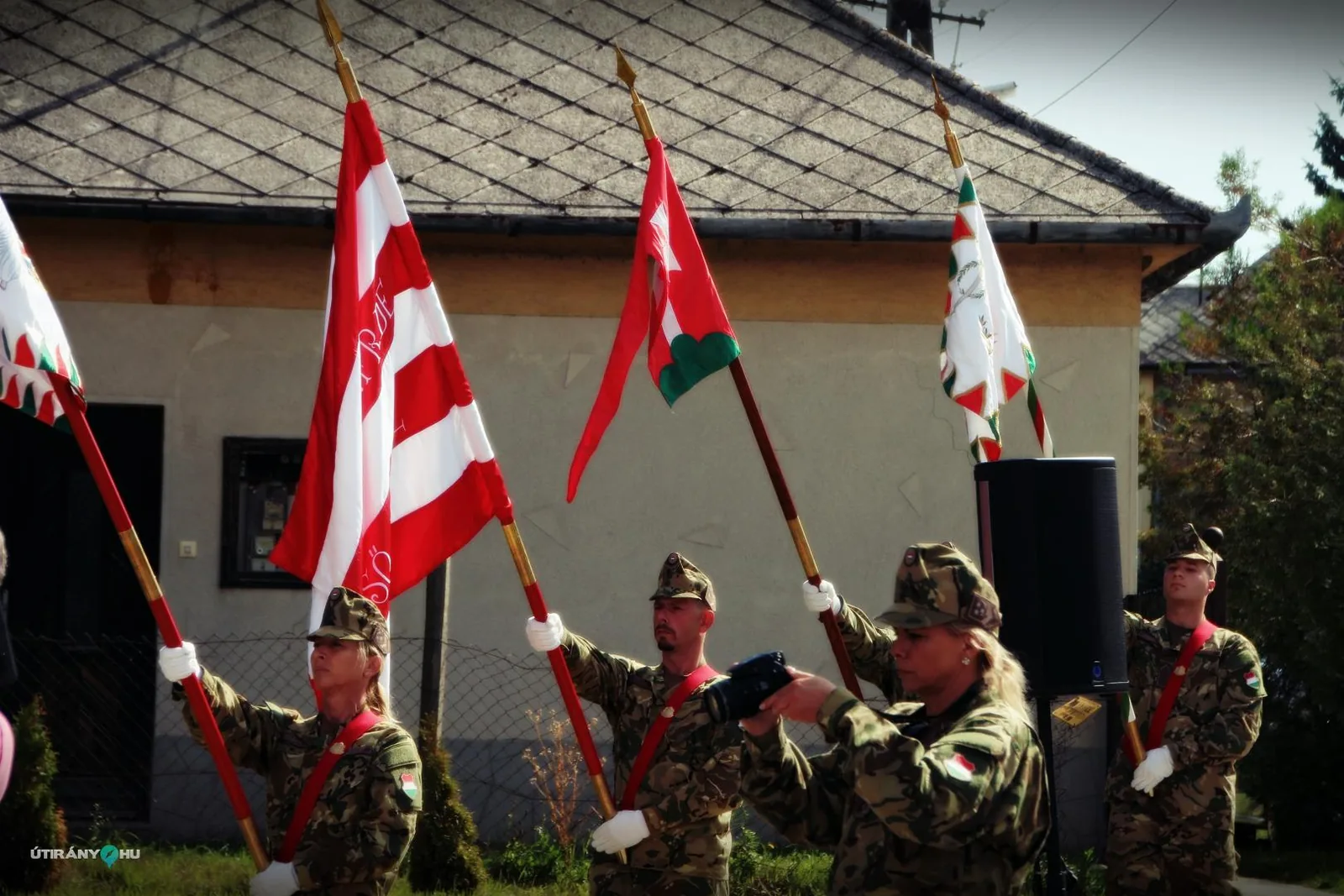 I és II Világháborús Emlékmű átadás. Fotók: Útirány.hu