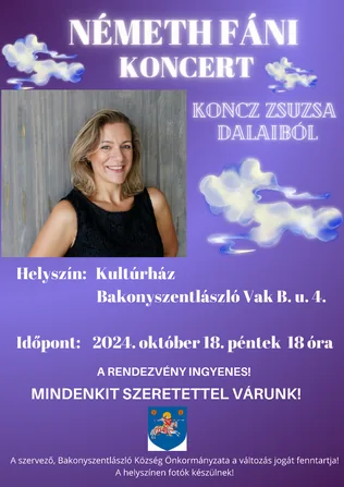 Németh Fáni koncert Bakonyszentlászlón borítóképe