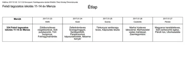 Iskola menza felsős