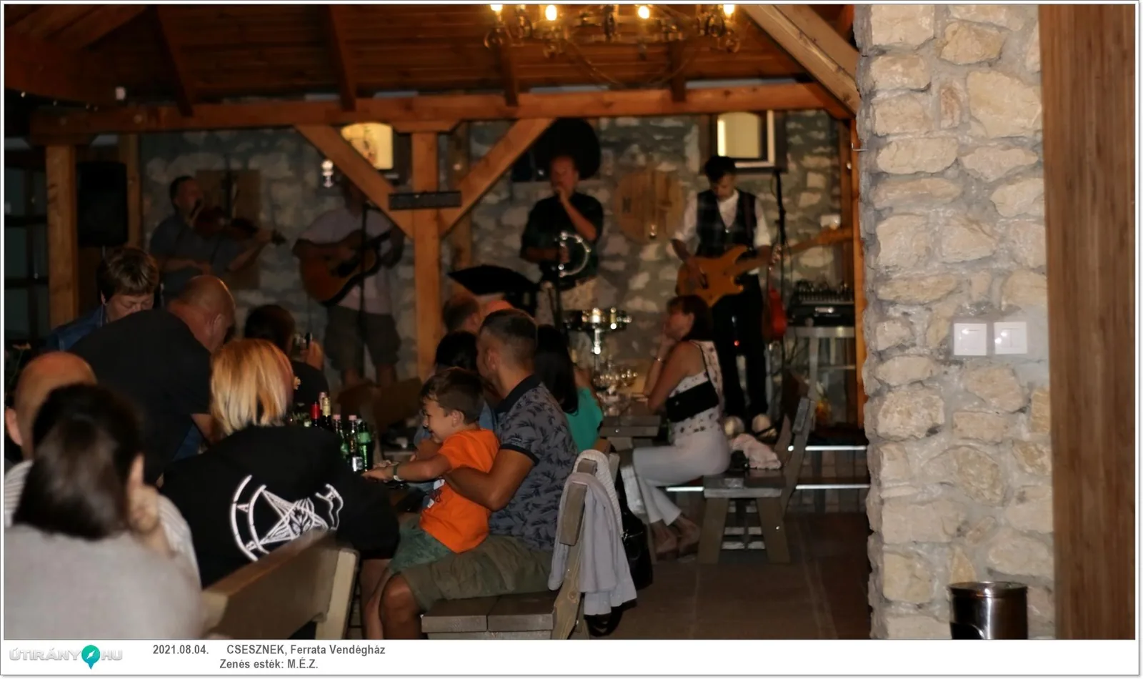 M.É.Z. zenekar és Sápi borkostoló estje