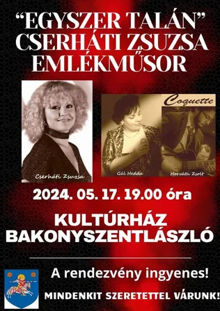 Cserháti Zsuzsa emlékműsor borítóképe