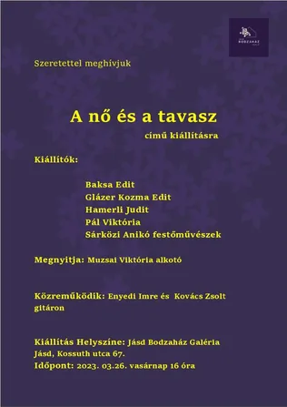  A nő és a tavasz című kiállítás borítóképe