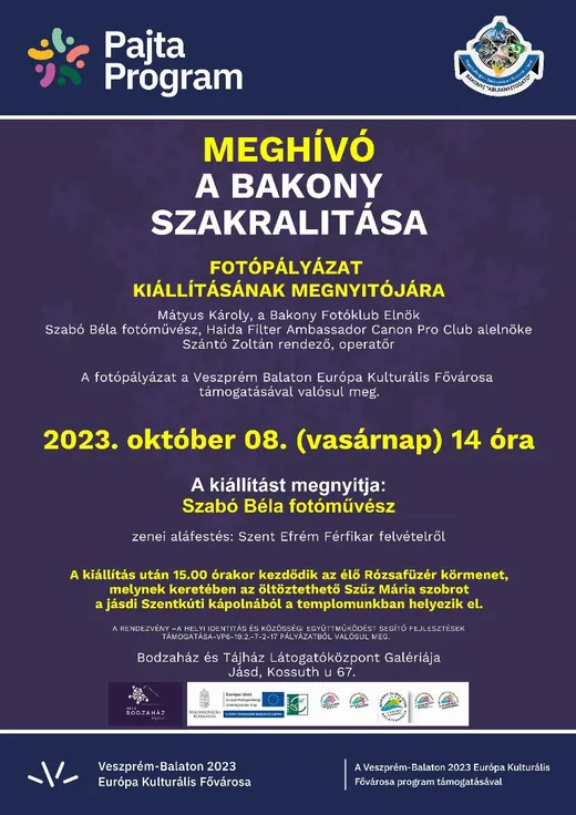 'A Bakony Szakralitása' cikk borítóképe