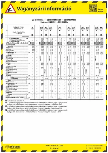 Székesfehérvár - Várpalota