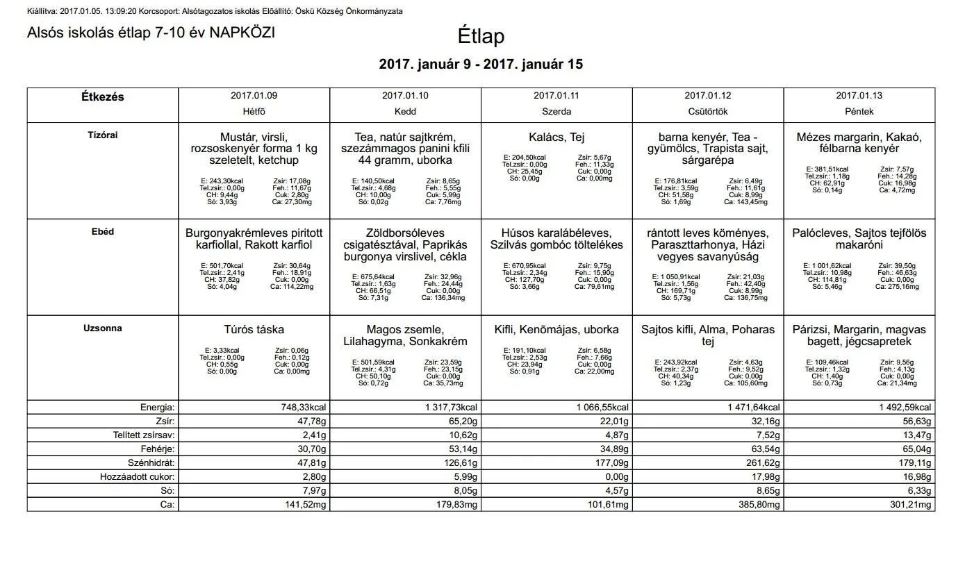 Iskola napközis alsós
