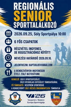 Regionális senior sporttalálkozó borítóképe