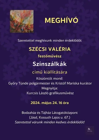 Színszálkák című kiállítás borítóképe