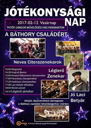 A jótékonysági nap plakátja..