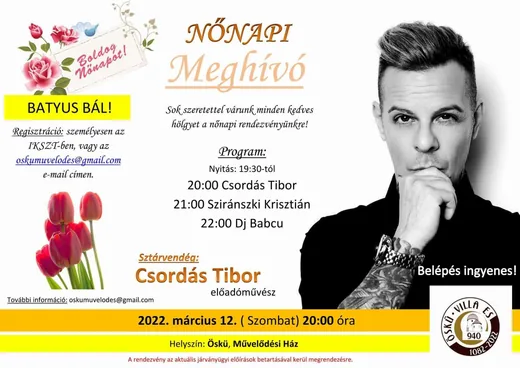 'Nőnapi Meghívó' cikk borítóképe