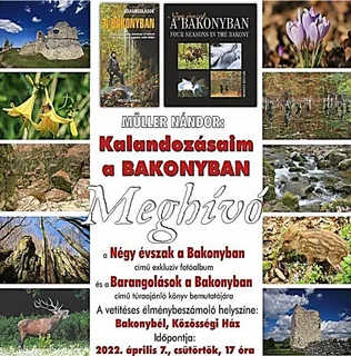 Müller Nándor: Kalandozásaim a Bakonyban könyvbemutató borítóképe