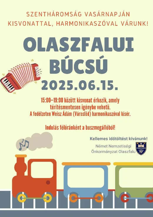 'OLASZFALUI BÚCSÚ' cikk borítóképe