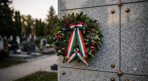' II. világháborús emléktábla megkoszorúzása' cikk borítóképe