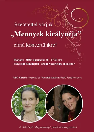 Mennyek királynéja - koncert borítóképe