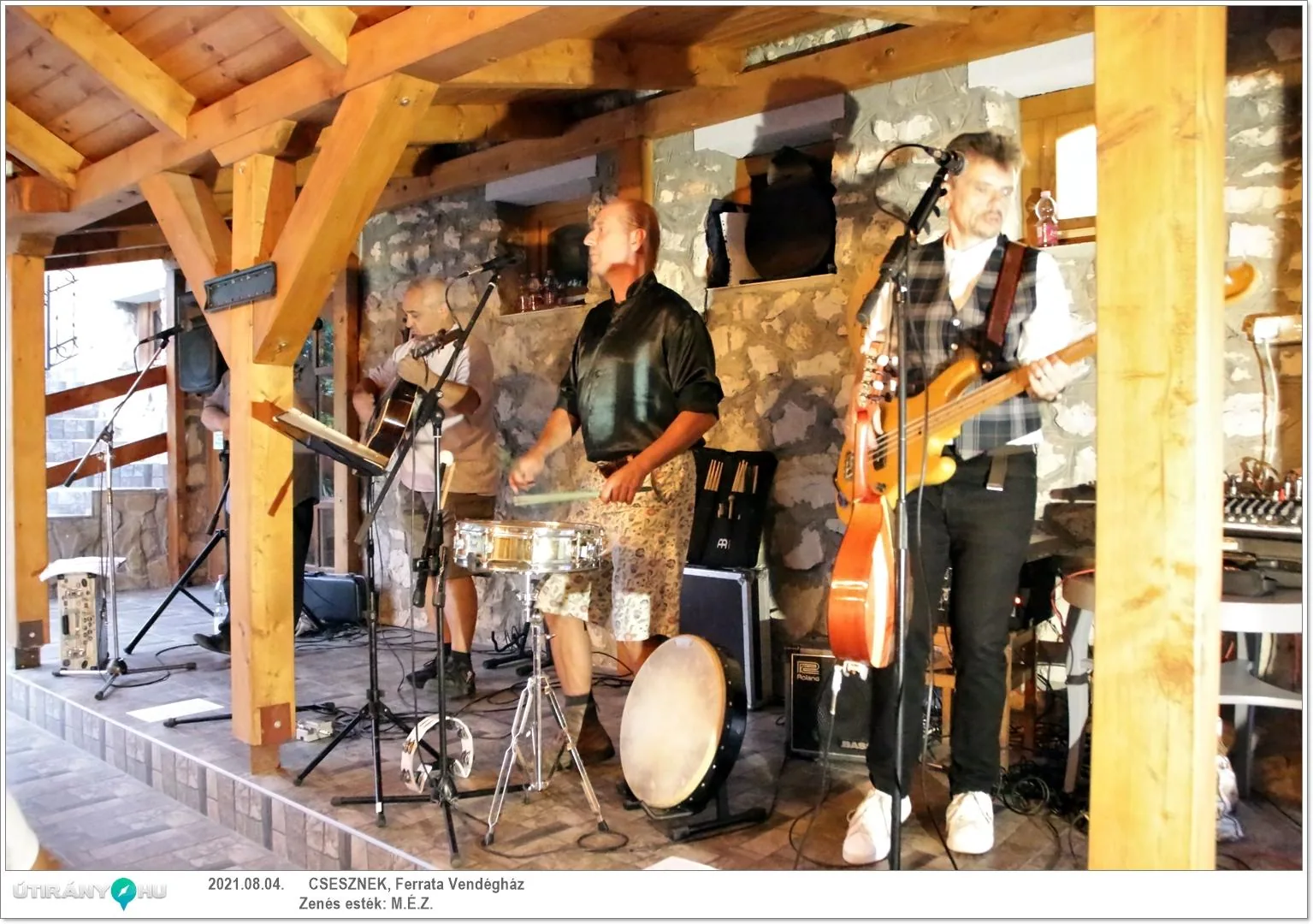 M.É.Z. zenekar és Sápi borkostoló estje
