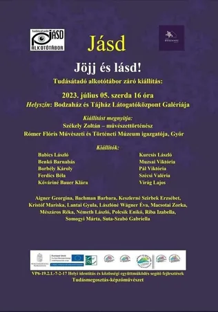 Tudásátadó alkotótábor záró kiállítás borítóképe