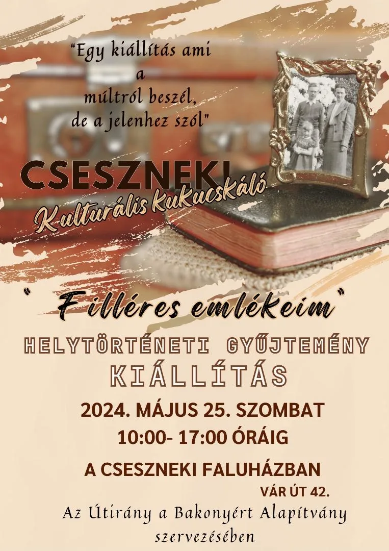 Útirány a Bakonyért alapítvány kiállítása