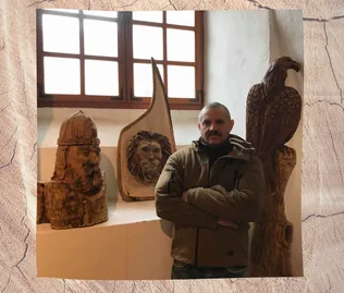 Körmendi Béla fafaragó kiállítása borítóképe