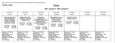 Januári étlap felnőtt